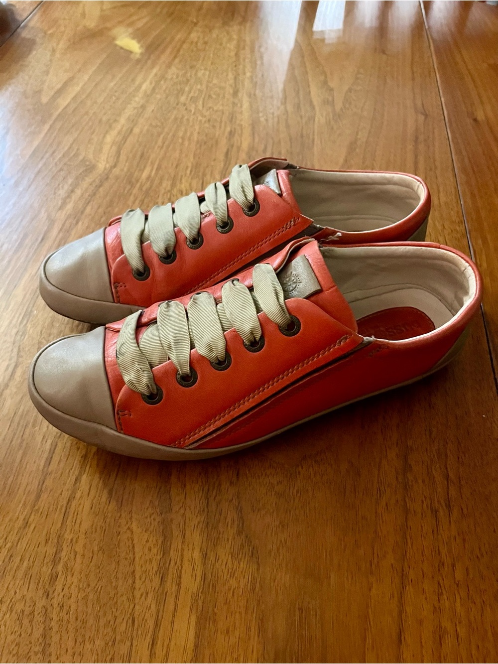 Bussola Vaasa Low-Top Leather Sneakers Persimmon Orange Size Women’s Size EU 40